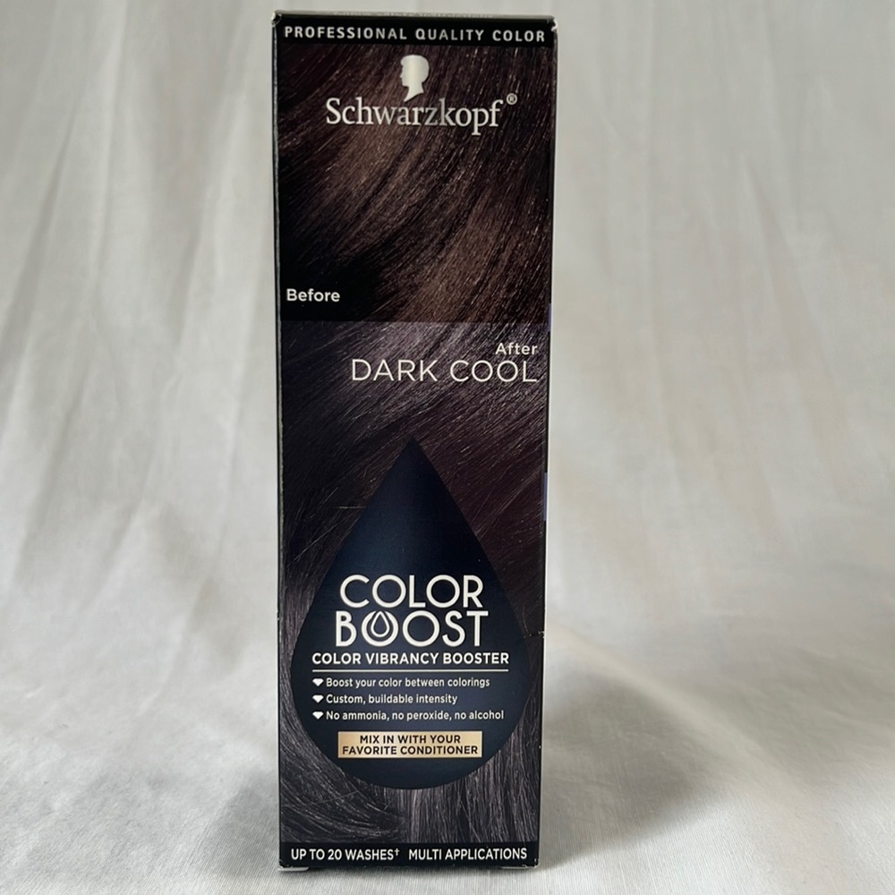 Schwarzkopf DARK COOL color boost/ vibrancy booster mix w/ conditioner in shower